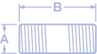 Flo-Controlet PVC Threaded Dimension Drawing